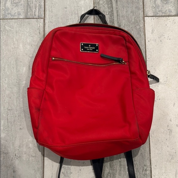 Kate Spade Red Backpack Vibrant Durable Design - Picture 1 of 3